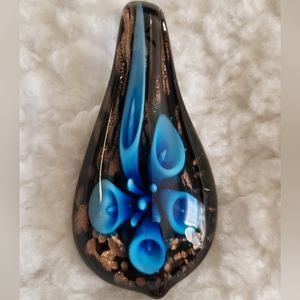 Vintage Necklace pendant glass